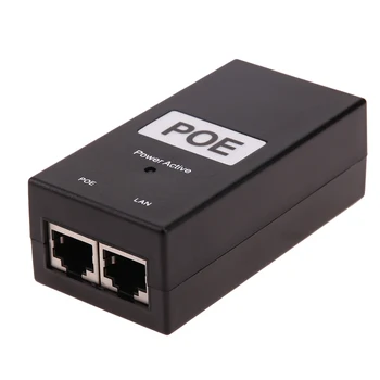 24/48 0.5 A Тенис на POE Инжектор Хранене Ethernet Адаптер за Видеонаблюдение ВИДЕОНАБЛЮДЕНИЕ за IP камери Източник на Захранване
