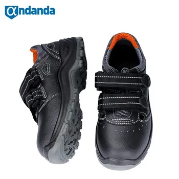 Andanda Мъжки Работни обувки Мъжки защитни обувки Anti-Smashing Работни и защитни обувки за Мъже с Неразрушимым Стоманени Пръсти, Мъжки маратонки