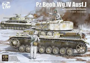 Border BT-006 в мащаб 1/35 Pz.Beob.Рг.IV Ausf.J с командир * Комплект модели на пехотата