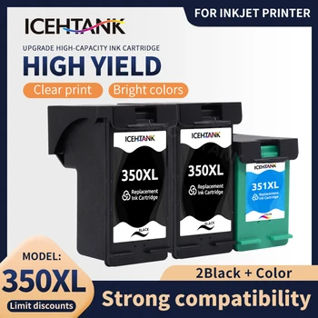 Icehtank За HP 350 351 Мастило Касета За HP 350xl 351xl DeskJet D4260 C4280 D4360 J6480 C5280 J5780 c4480 Принтер