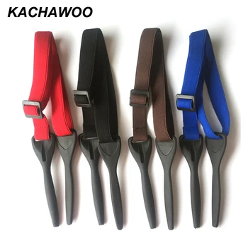 Kachawoo регулируеми еластични ленти точки мъжки черни, сини, червени гумени полиестер мъжки спортни очила кабел верига ред