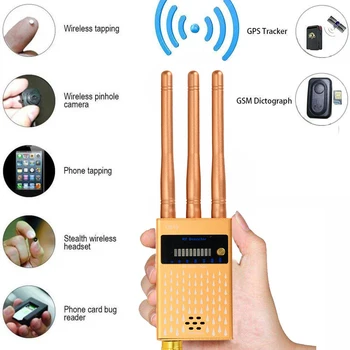 Високо-чувствителен Детектор на Радиочестотния Сигнал Безжичен Сигнал Обектив GSM GPS Детектор Чувствителност Пълна Гама Тракер Търсещия Защита От Прослушки