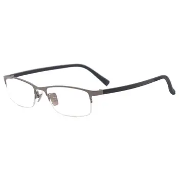 Метални Кръгли Очила в Полукръгла Ръбове, Мъжки и Женски слънчеви Очила, Рамки За Рецепта Лещи за Късогледство, Прогресивно Четене
