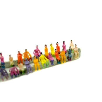 Миниатюрни фигури 1:150 Модел Дивани хора Раскрашенный Оформление Пътнически жп влакове Пясък маса Архитектурата на Сградата Пейзаж