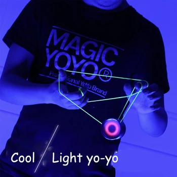 Оригинален MAGICYOYO нови рафтове Y02-AURORA стръмен осветление метален Йо-Йо Aurora led Йо-Йо класически детски играчки
