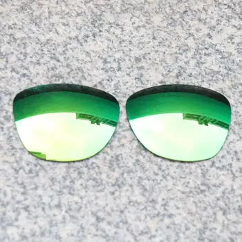 Продажба на едро E. O. S Поляризирани Подобрени Сменяеми Лещи за Слънчеви очила Oakley frogskins слънчеви - Изумрудено Зелено Поляризованное Огледало