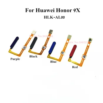 100% Оригинален Конектор Сензор за Пръстови Отпечатъци За Huawei Honor 9X HLK-AL00 Home Бутон Тъч ID четец на Пръстови Отпечатъци Гъвкав Кабел