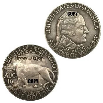 1927 Основател на щата Върмонт Айра Алън Сувенири и подаръци Възпоменателни монети, Монета на САЩ Антични копие на Копие на монети