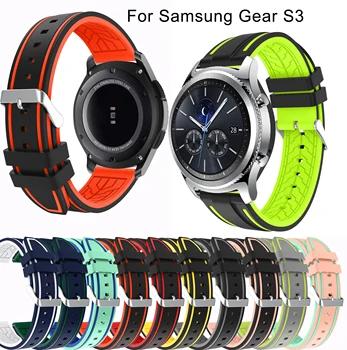 22 мм Нов Мек Силиконов Ремък за Samsung Galaxy Watch active 2 46 мм Gear S3 Classic Frontier Взаимозаменяеми Каишка за Часовник Гривна