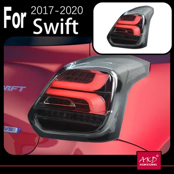 AKD Автомобилен Стайлинг за Suzuki Swift Задна Светлина 2017-2019 Swift Спортен Led Задни Фенер LED DRL Сигнал Спирачки Заден Ход авто Аксесоари