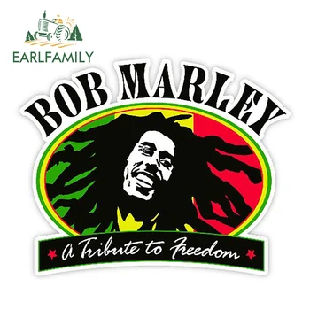 EARLFAMILY 13 см x 10,4 см Боб Марли Почит към Свободата на Етикети Етикети Забавно Автомобилна Врата, Прозорец Броня 3D Автомобилен Стайлинг Vinyl Стикер