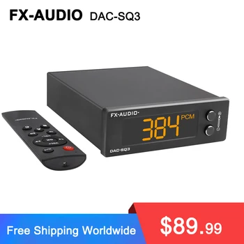 FX-AUDIO КПР-SQ3 МИНИ USB DAC ES9038Q2M XMOS XU208 LM49720A PCM 32 бита/384 khz DSD256 Аудио HI-FI Декодер