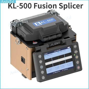 JILONG KL-500 Оптичен заваръчни машини за заваряване с привеждането в съответствие на ядро FTTH Влакна на Съединителната Машина за бързо свързване 8 s Бързо загряване 18 s