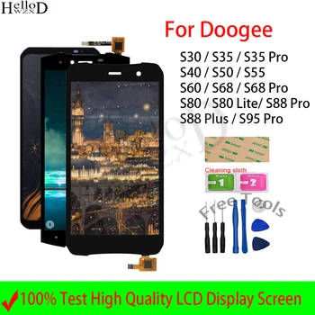 LCD Дисплей За Doogee S30 S35 S40, S50 S55 S60 S68 S80 S88 S95 Pro Lite Plus Дисплей LCD Сензорен Дисплей Дигитайзер, Монтаж на Замяна 