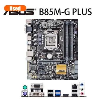 LGA 1150 дънна Платка ASUS B85M-G PLUS Micro ATX B85M G PLUS Дънната платка DDR3 Intel B85 32 GB дънна Платка Настолна SATA III се Използва