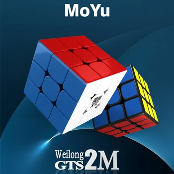 MoYu Weilong GTS 2 м 3x3x3 Магнитен Магически куб 3x3 Етикети Weilong GTS V2 Магистралата Куб V2 M Cubo Magico Пъзел детски Играчки Подарък