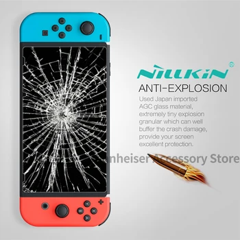 NILLKIN За Nintendo Switch NS Защита на екрана От Взрив 9H AGC Стъкло Защита от пръстови отпечатъци Устойчиво на надраскване Закалено Стъкло