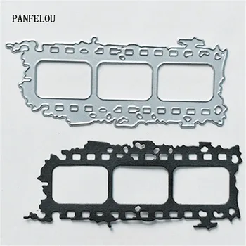 PANFELOU Metal занаятите и Счупена фолио, хартия щанцоване печати за Scrapbooking/DIY Великденски сватбени картички за Хелоуин