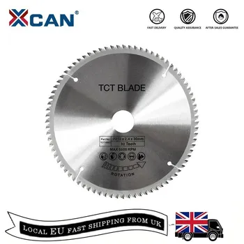 XCAN 1 бр. 185/210/250 мм 60 Т/80 Т TCT Дърво Дискова трион За рязане на Дървен материал Твърдосплавен диск TCT Пильный диск