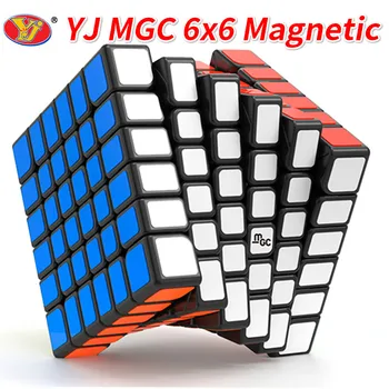 YJ MGC 6 Куб 6x6 магнитен магически куб MGC 6x6x6 Cubo Magico магнити пъзел Yongjun нео cube