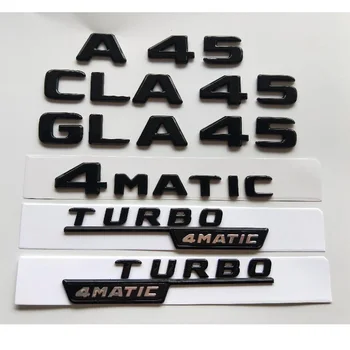 Блестящ Гланц Черни Емблема на Крило Икони за Mercedes Benz W176 W177 A35 A45 X117 CLA35 CLA45 X156 GLA35 GLA45 AMG TURBO 4MATIC
