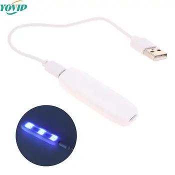 Мини-Сушилня За Нокти Машина Микро UV Led Лампа Преносима USB Машина За Втвърдяване на Гел За Ноктите Сгъваем Лак За Нокти, Бързо и Сухо Осветление