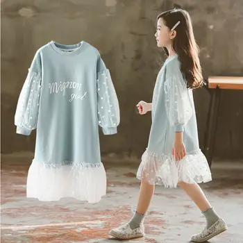 Модни Дрехи 2020 г. за малки момичета, Есента рокля с дълги ръкави за момичета, Детски Дрехи за момиченца от 3, 6, 9 до 12 години