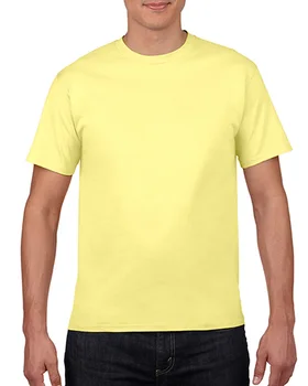 Мъжка тениска с къс ръкав, Лятна Ежедневни Однотонная Дишаща Тениска с Кръгло деколте