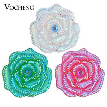 Окачване от смола Vocheng Snap Charm 18 mm Цвят 6 Цвята Bling Charms Vn-1287