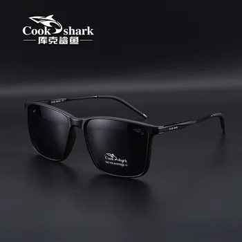 Поляризирани слънчеви очила Cook Shark, мъжки слънчеви очила, дамски слънчеви очила с защита от uv, специални очила за шофиране, които променят цвета си, тенденция, индивидуалност