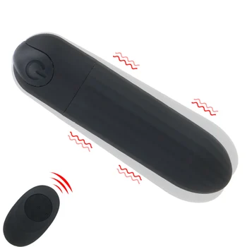 Силна Вибрация Секс Играчки За Жени Стимулатор на Клитора Вагинален Масажор USB Заредена Дистанционно Управление Куршум Вибратор 10 Степени