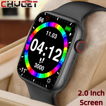 Смарт Часовници CHYCET IWO За Мъже И Жени 2,0 Инча Smartwatch 2022 Bluetooth Предизвикателство Спортни Часовници наблюдение на сърдечната честота, Фитнес Тракер За Android и IOS