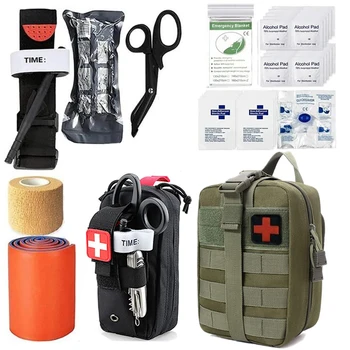 Тактически Военни Пакет Molle Медицински EDC Калъф EMT Отбивка Превръзка, за да се Тегли Ножици IFAK Чанта Аптечка за Първа Помощ Чанта За Оцеляване