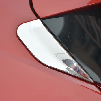 Хромирана Задна триъгълен прозорец тампон, Леене под налягане, За Buick Encore и OPEL VAUXHALL MOKKA 2013 2014 2015 Хром 2 бр. в пакет